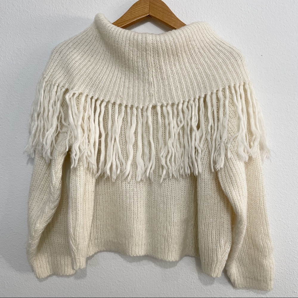 Vintage Jamie Scott 80s Fringe Sweater - Picture 3 of 7